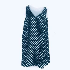 LOFT Bubble Print V Front Back Lined Dress NWT